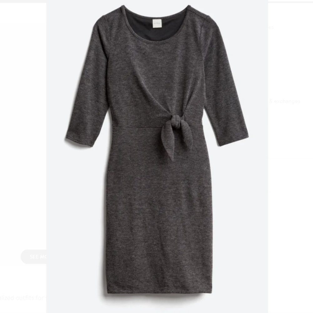 Kayleigh - Tina Tie Front Sweater Knit Dress NWT